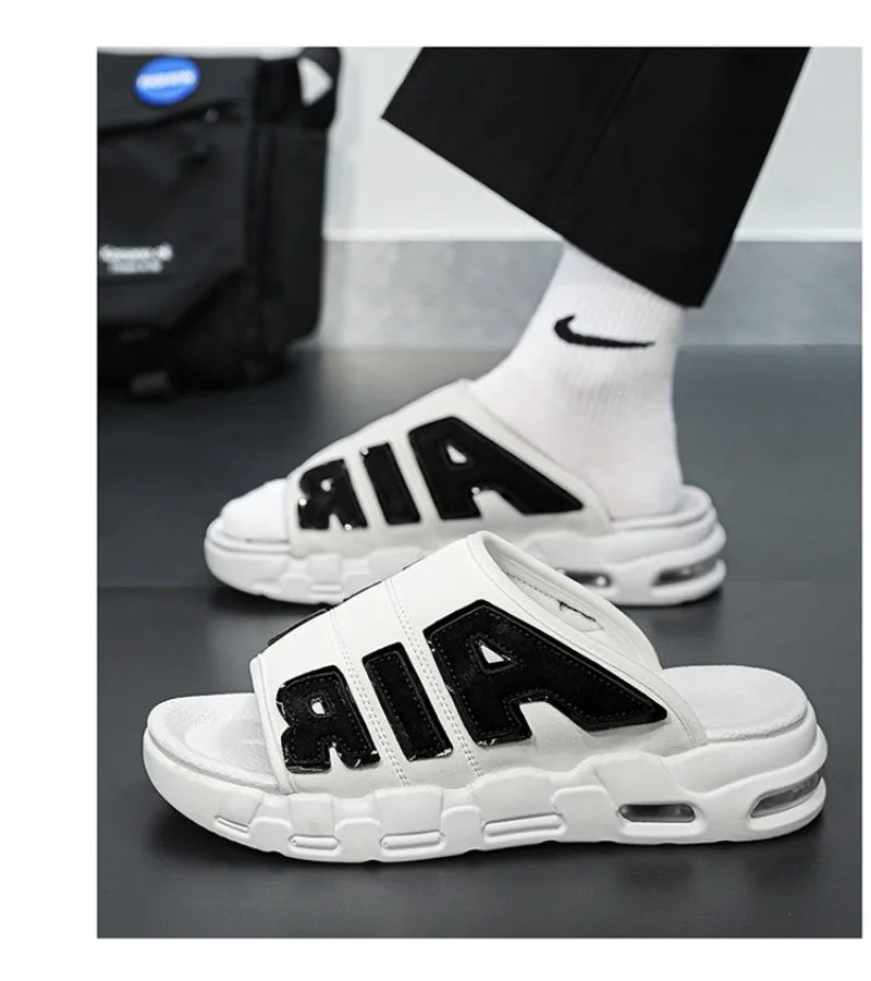 New Summer Men Slippers Man Air Cushion Designer Slippers Men's Flip Flops Soft Non-slip Sports Slippers for Men Chanclas Hombre