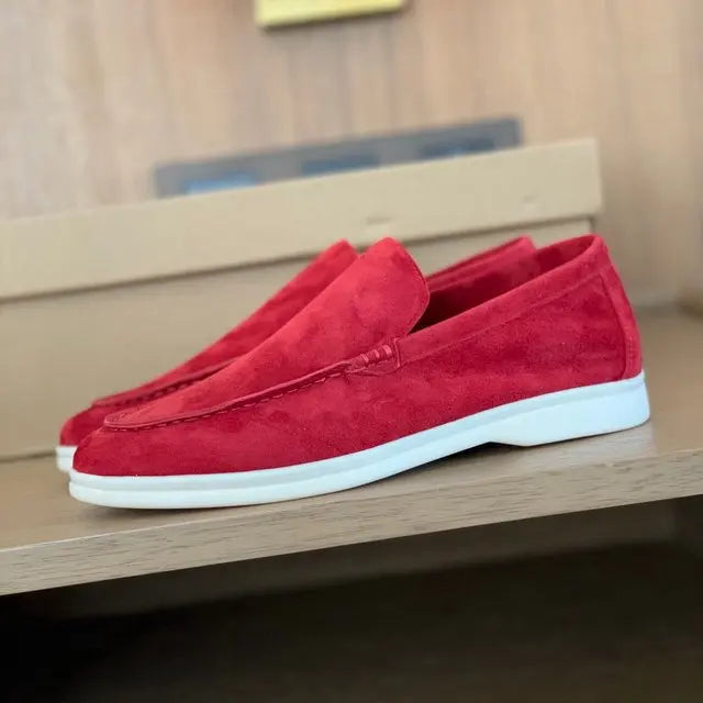 Designer Men's Casual Loafers Crafted with Rubber Sole & Cow Suede Leather for Everyday Comfort loafer Cashmere Shoes