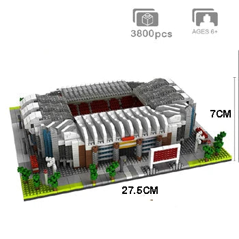 Barcelona Soccer Stadium Micro Blocks Building Sets Mini Bricks Architecture Building Block Toys for Adults Football Field Gift