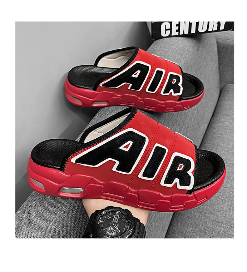New Summer Men Slippers Man Air Cushion Designer Slippers Men's Flip Flops Soft Non-slip Sports Slippers for Men Chanclas Hombre