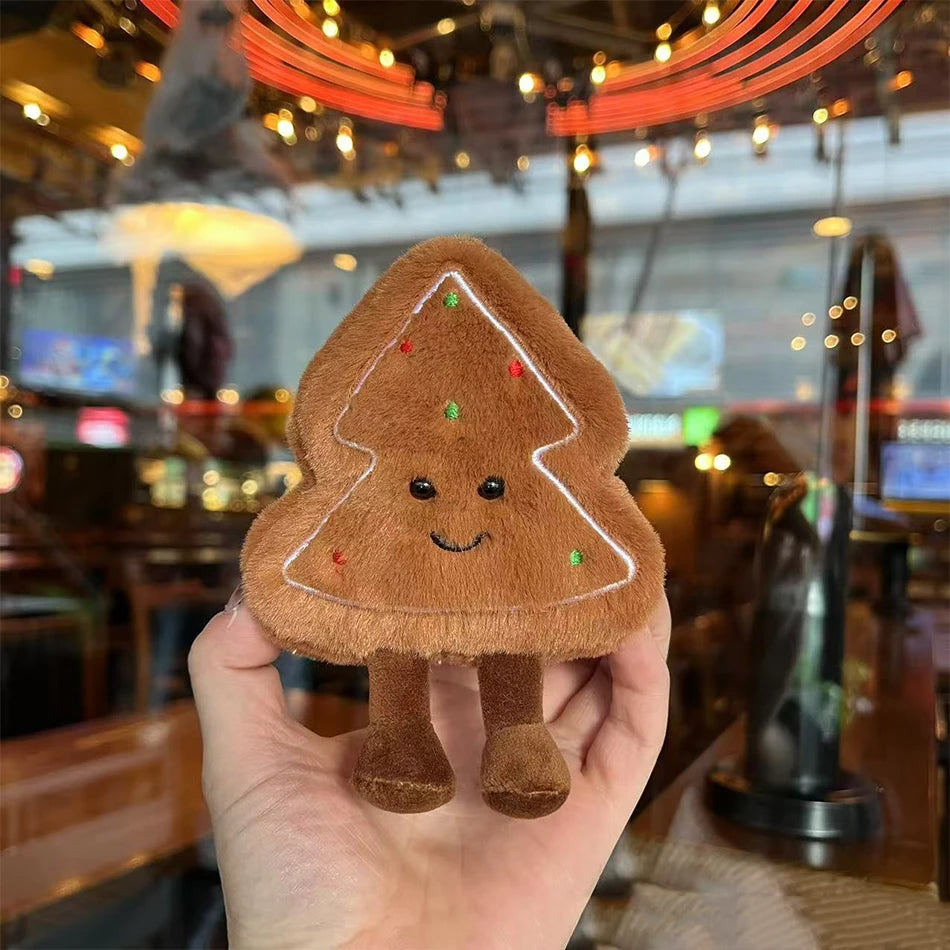 2025 Jelly Cat Peach Pear Cherry Plush Doll Smiling Face Fruit Series Home Bedroom Decoration Pet Interactive Toy Birthday Gift