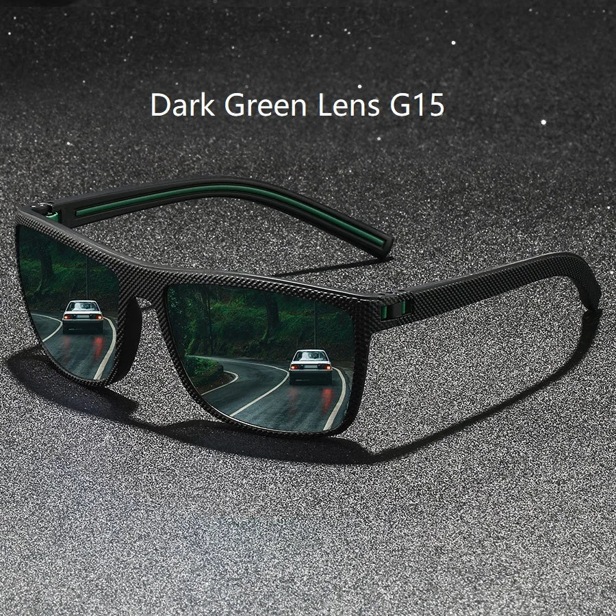 Classic Vintage Check Pattern Square Sunglasses Men Women Fashion Fishing Driving Man Sun Glasses UV400 Retro Eyewear