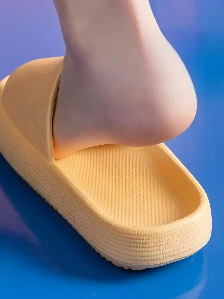 Men's Slippers, Women's Summer Home Non-Slip Bathroom Bathing Couples Thick-Soled Home Men's Slippers, Summer Simple Men's Slippers