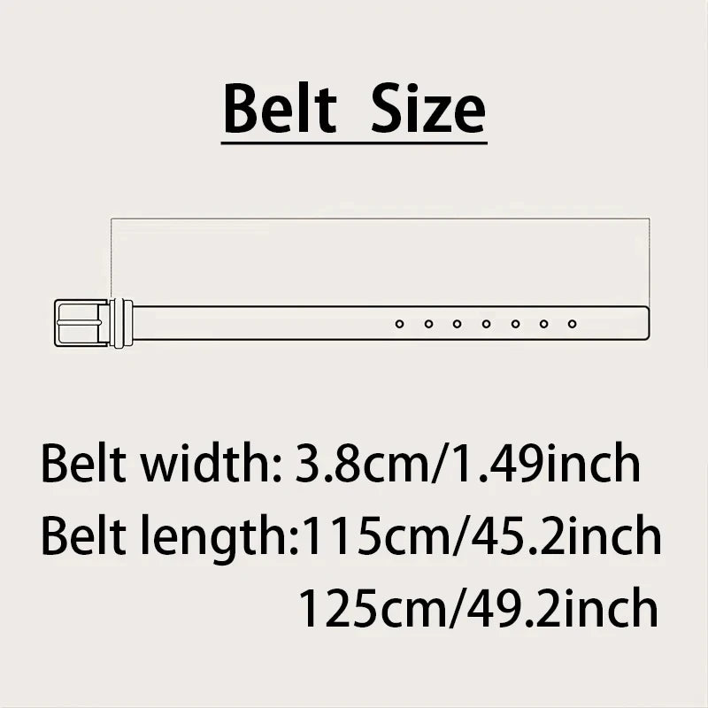 Genuine Leather For Men's High Quality Buckle Jeans Cowskin Casual Belts Business Cowboy Waistband Male Fashion Designer 2024New