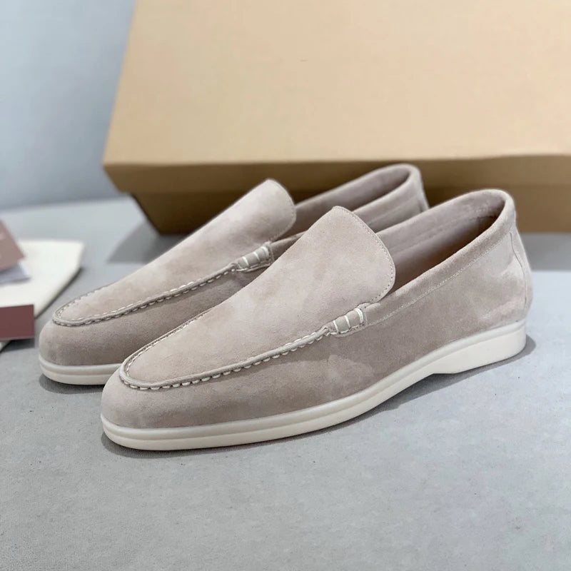 Designer Men's Casual Loafers Crafted with Rubber Sole & Cow Suede Leather for Everyday Comfort loafer Cashmere Shoes