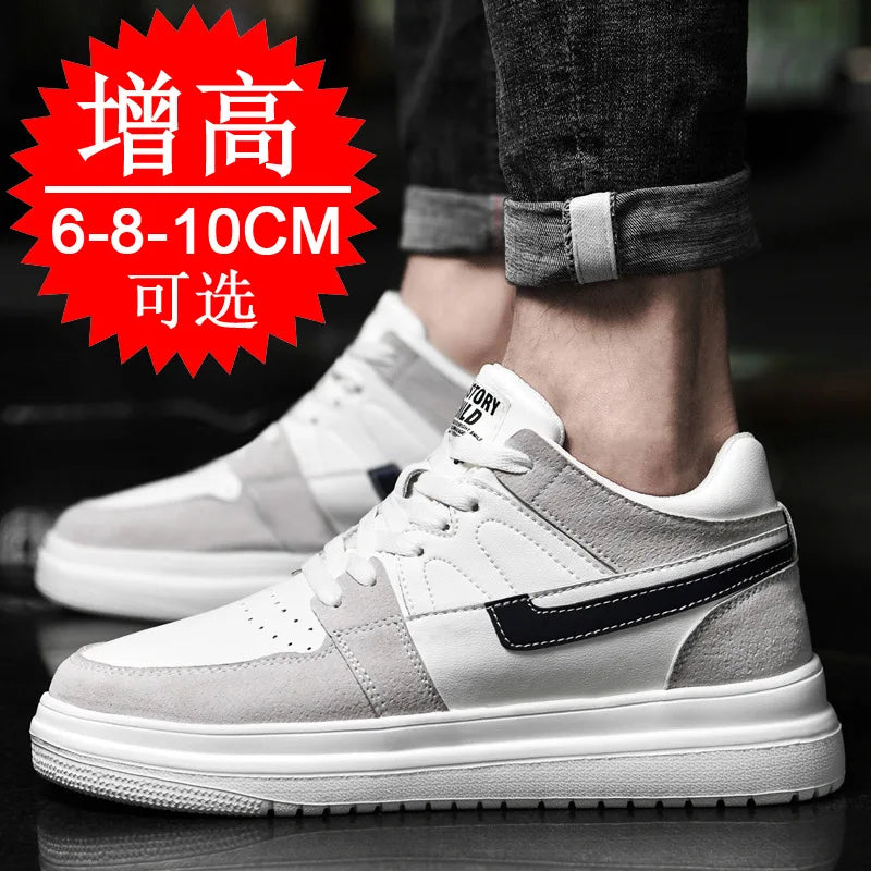 Men Elevator Shoes Heightening Sneakers for Men 4cm 6cm 8cm 10cm Breathable Height Increased Shoes for Man Sports Shoes