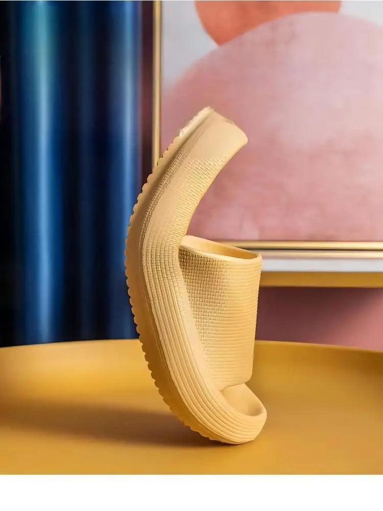 Men's Slippers, Women's Summer Home Non-Slip Bathroom Bathing Couples Thick-Soled Home Men's Slippers, Summer Simple Men's Slippers