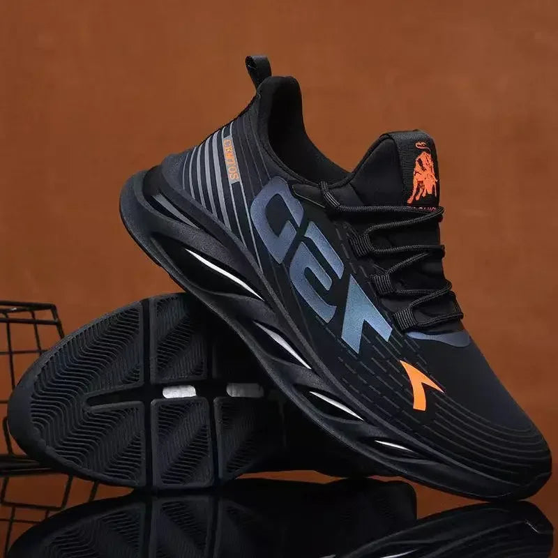 Men's Fashion Casual Slip On Sneakers Breathable Running Shoes Outdoor Walking Training Tennis Shoes Lightweight Comfortable