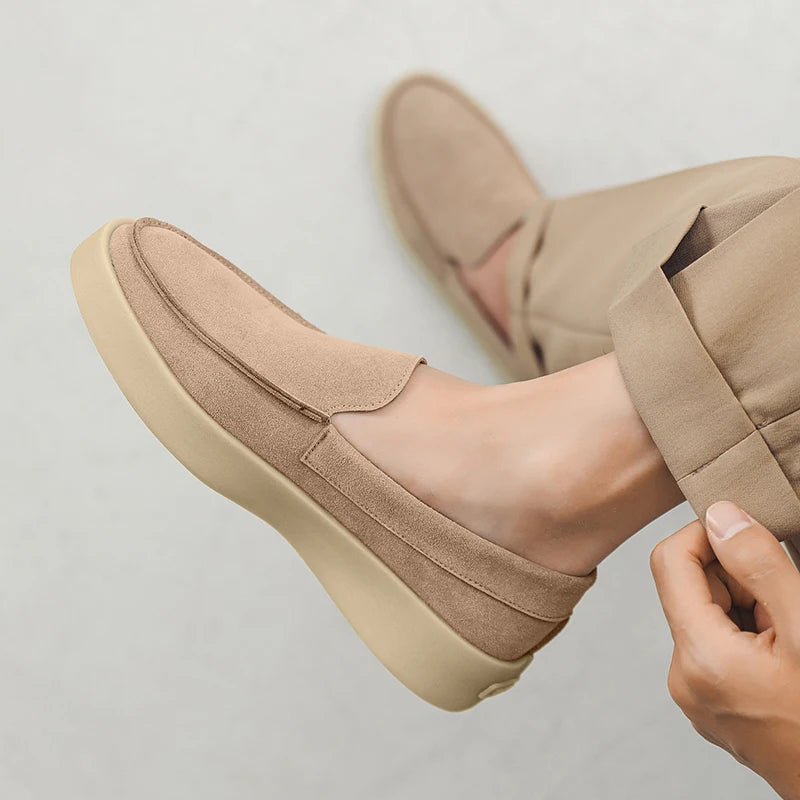 New Loafers Men Casual Shoes Canvas Shoes Man Breathable Slip-on Driving Flat Shoes Comfortable Walking Shoes Sneakers