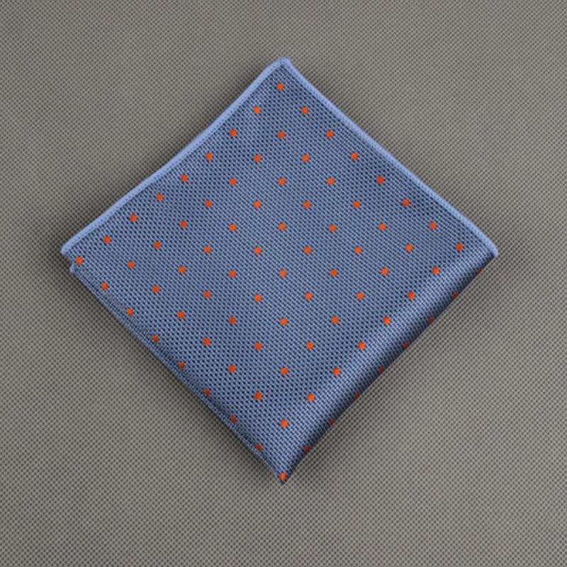 Luxury Square Pocket Handkerchief Men's Handkerchief Polka Dot Striped Floral Printed Hankies Polyester Business Breast Scarf